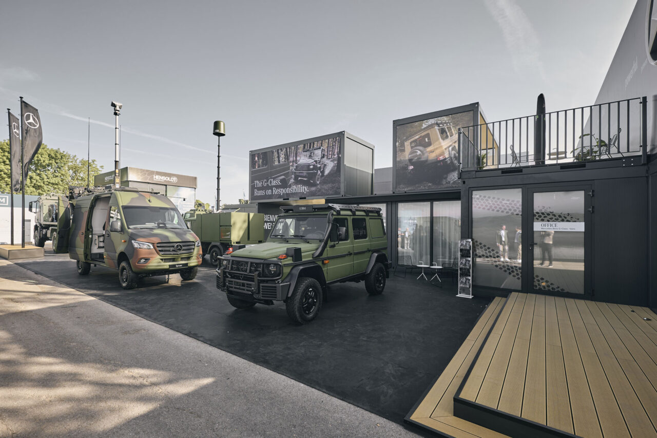 Mercedes-Benz与TYTAN合作展示的Sprinter和G-Class平台