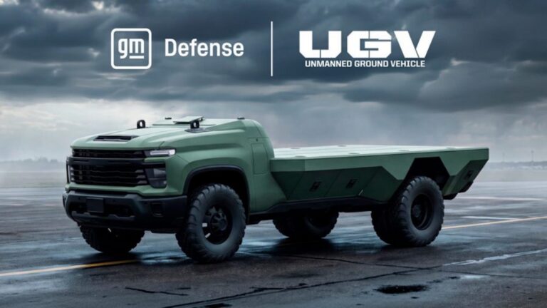 GM Defense基于Silverado 3500HD的UGV概念车全貌