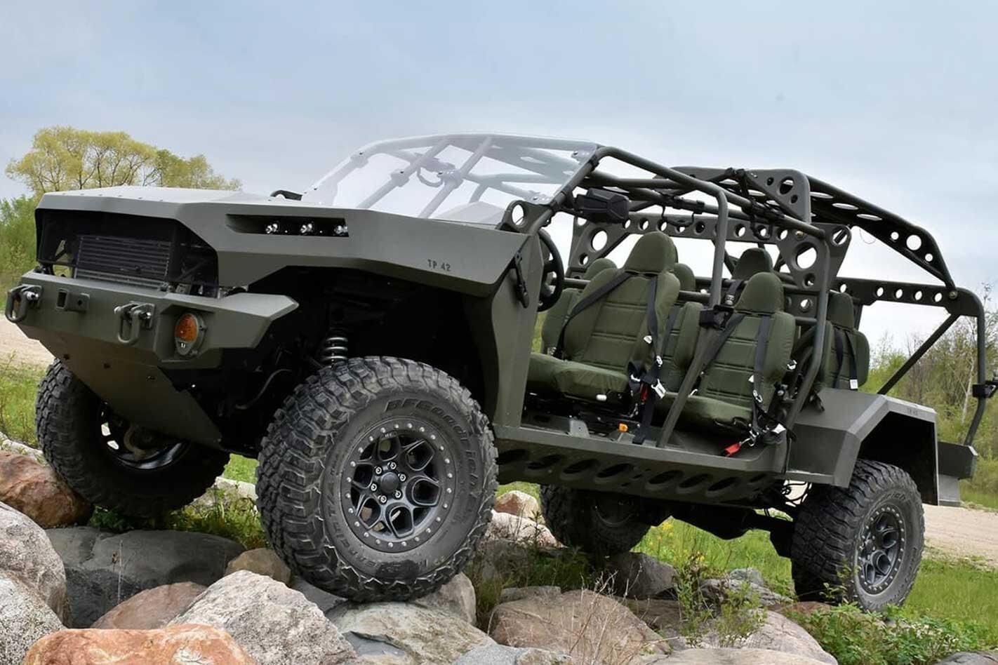 资料图：基于Colorado ZR2开发的GM Defense ISV步兵班组车辆